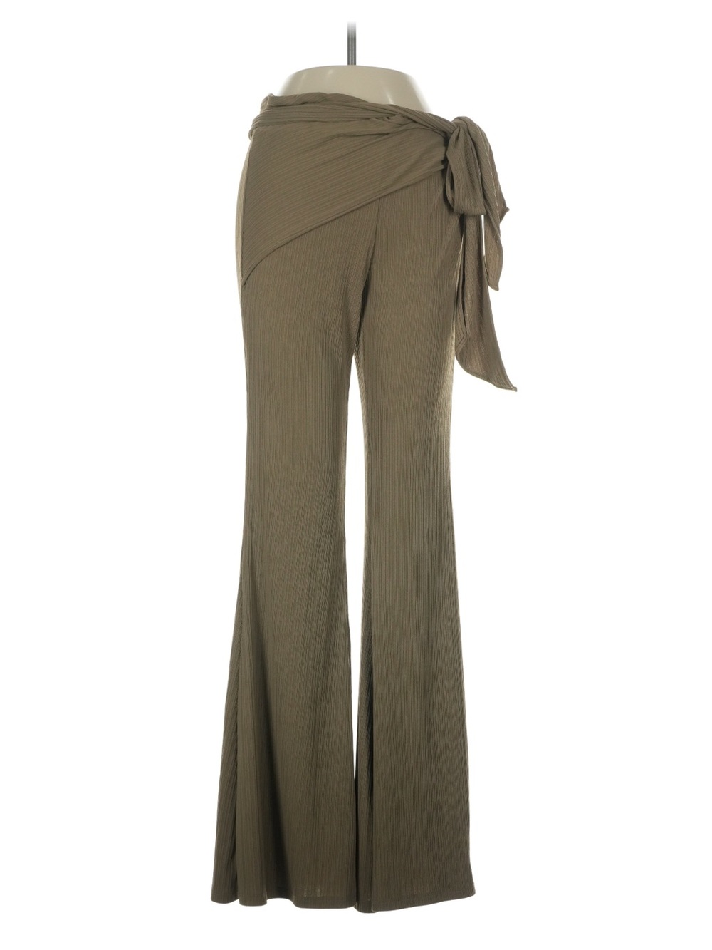 Free people High-Waist Olive Wrap Flare Pants